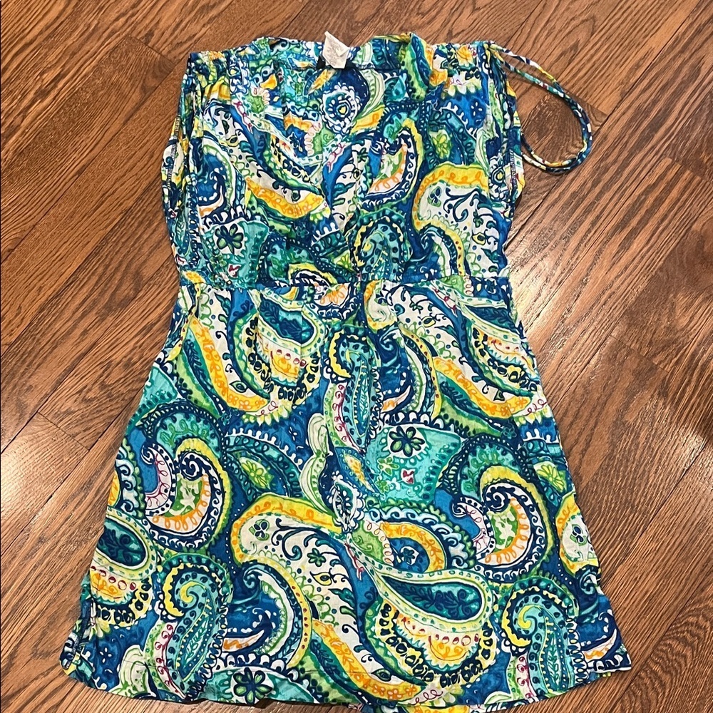 Lauren dress L Vibrant Paisley Print Dress